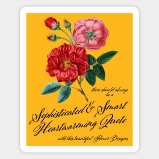 Vintage Flower Quote Magnet